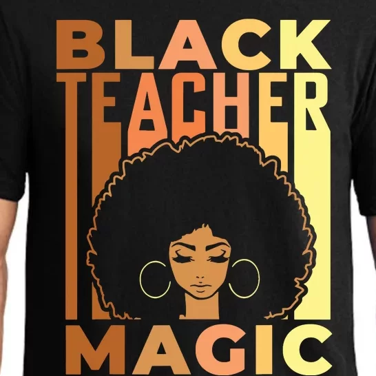 Black Teacher Magic Black History Month Melanin Pajama Set