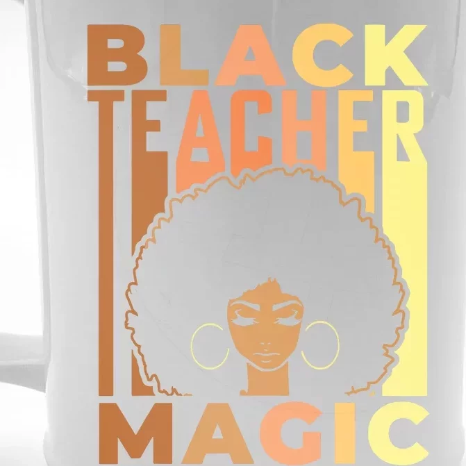 Black Teacher Magic Black History Month Melanin Front & Back Beer Stein