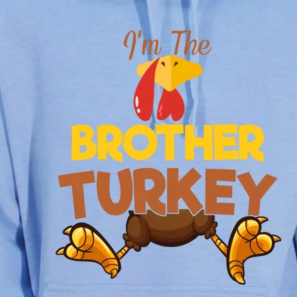 Brother Turkey Matching Family Group Thanksgiving Gifts Unisex Surf Hoodie