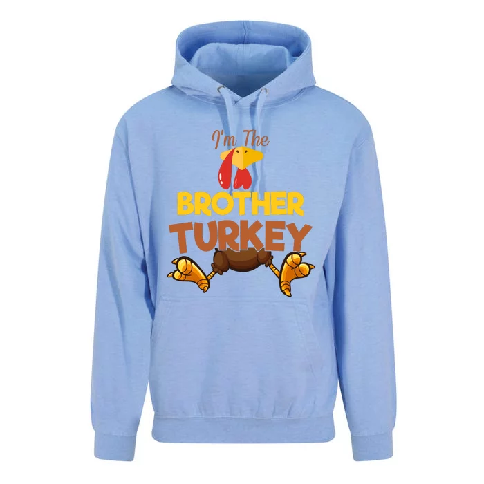 Brother Turkey Matching Family Group Thanksgiving Gifts Unisex Surf Hoodie