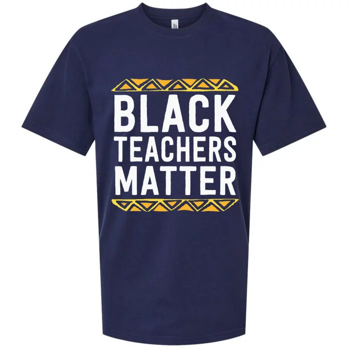 Black Teachers Matter BHM School Educator Sueded Cloud Jersey T-Shirt