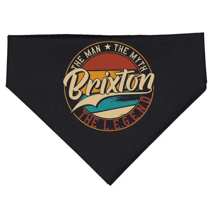 Brixton The Man The Myth The Legend USA-Made Doggie Bandana