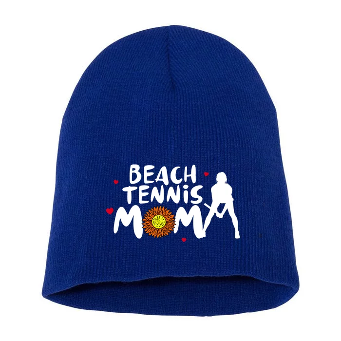 Beach Tennis Mom Funny Gift For Beach Tennis Mom Gift Short Acrylic Beanie