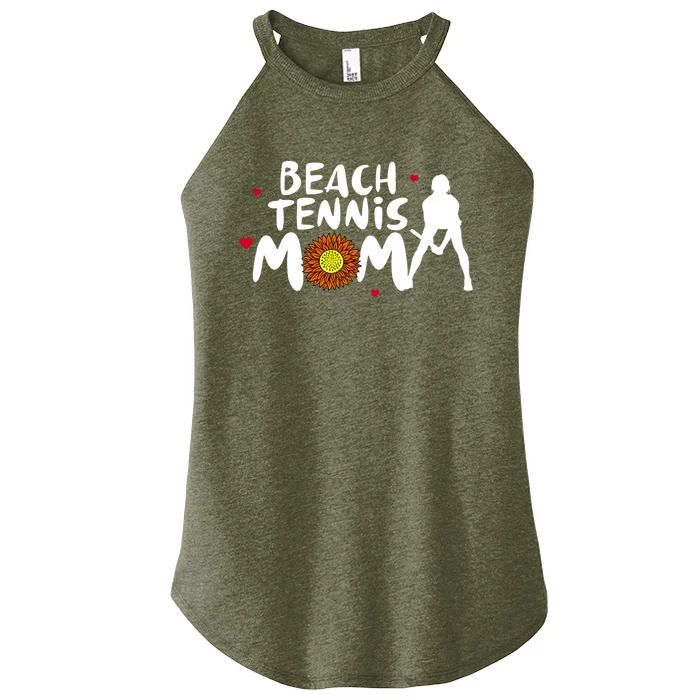 Beach Tennis Mom Funny Gift For Beach Tennis Mom Gift Women’s Perfect Tri Rocker Tank