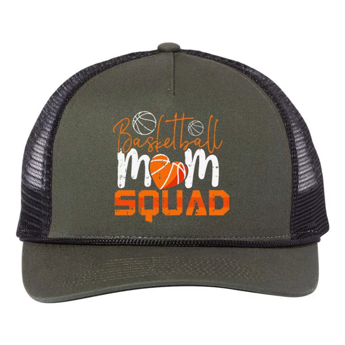 Basketball Team Mom Mothers Day Retro Player Mama Momma Retro Rope Trucker Hat Cap