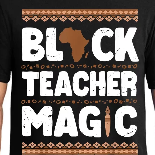 Black Teacher Magic Teacher Black History Month Pajama Set