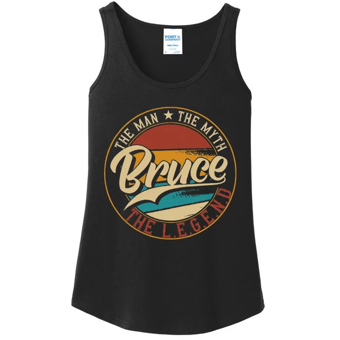 Bruce The Man The Myth The Legend Ladies Essential Tank