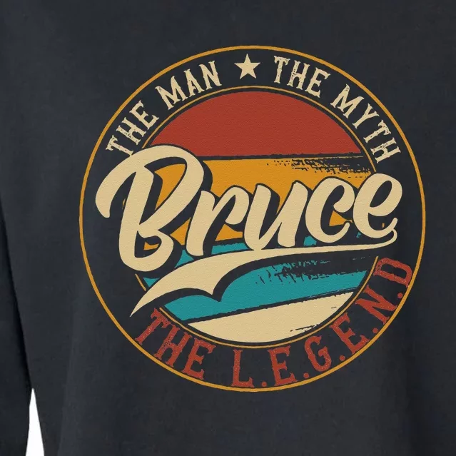 Bruce The Man The Myth The Legend Cropped Pullover Crew