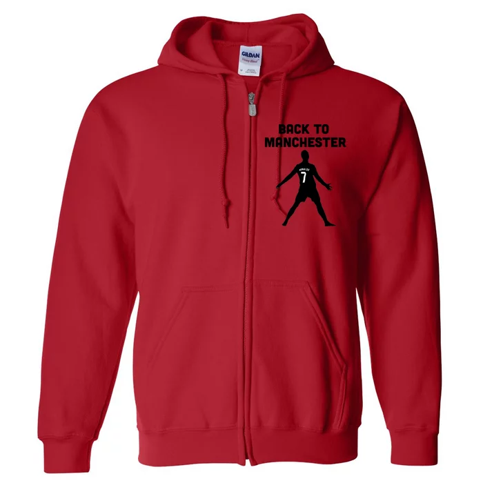 Back To Manchester Ronaldo 7 Full Zip Hoodie