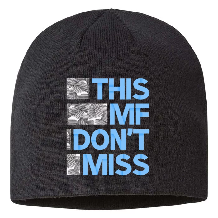 Blue This Mf DonT Miss Blue Color 8 1/2in Sustainable Knit Beanie