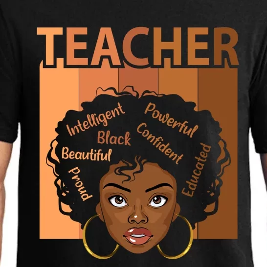 Black Teacher Magic Black History Month Teacher Teaching Cool Gift Pajama Set