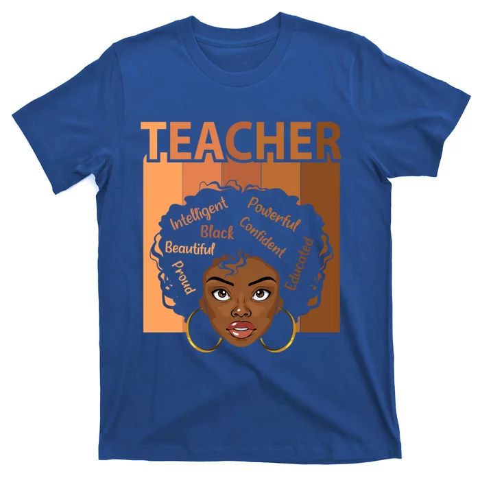 Black Teacher Magic Black History Month Teacher Teaching Cool Gift T-Shirt