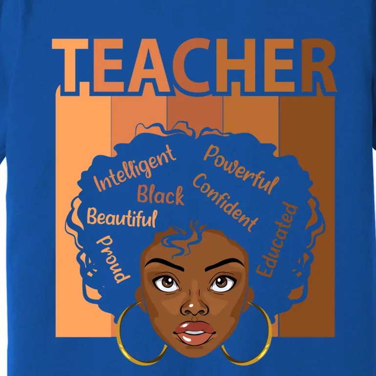 Black Teacher Magic Black History Month Teacher Teaching Cool Gift Premium T-Shirt