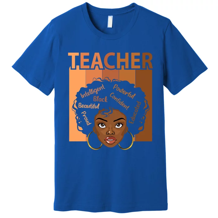 Black Teacher Magic Black History Month Teacher Teaching Cool Gift Premium T-Shirt