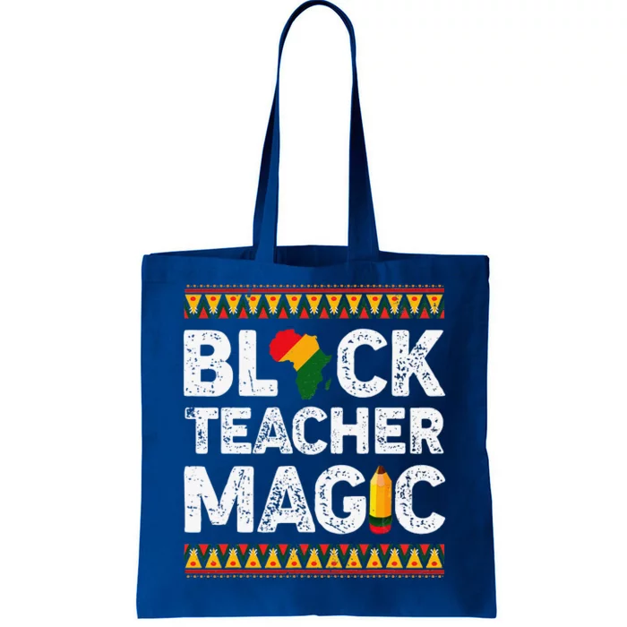 Black Teacher MagicMelanin Pride Black History Month Tote Bag