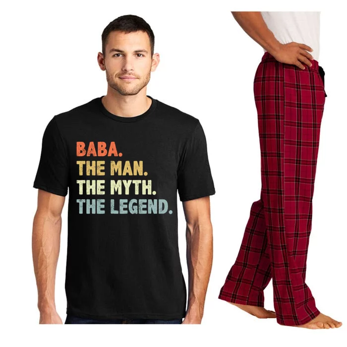 Baba The Myth Legend Father’s Day Gift For Papa Grandpa Gift Pajama Set