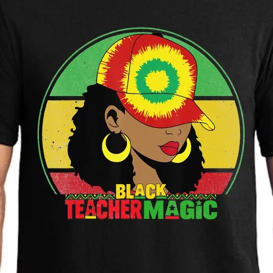 Black Teacher Magic Black History Month Teacher Juneteenth Pajama Set