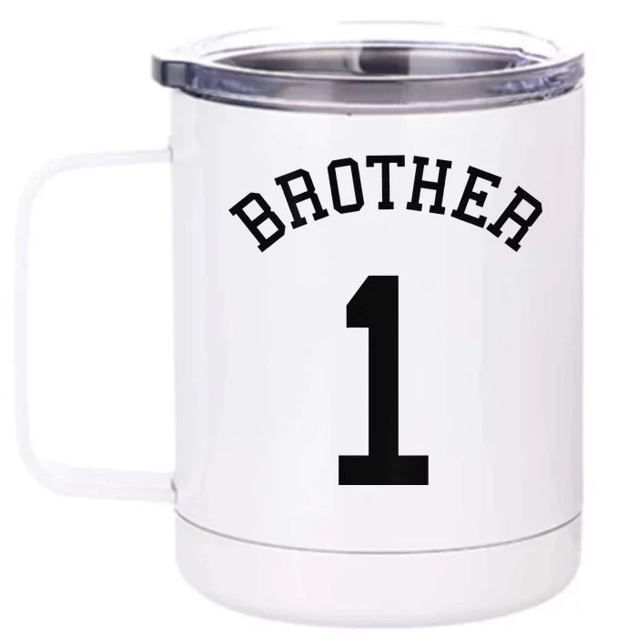 Brother Team No.1 Soccer Handball Basketball Cricket Front & Back 12oz Stainless Steel Tumbler Cup