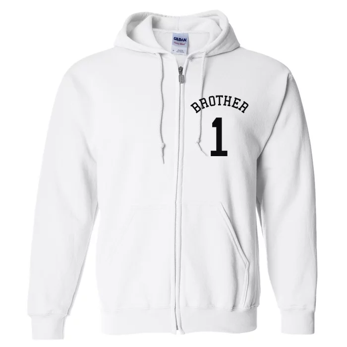 Brother Team No.1 Soccer Handball Basketball Cricket Full Zip Hoodie