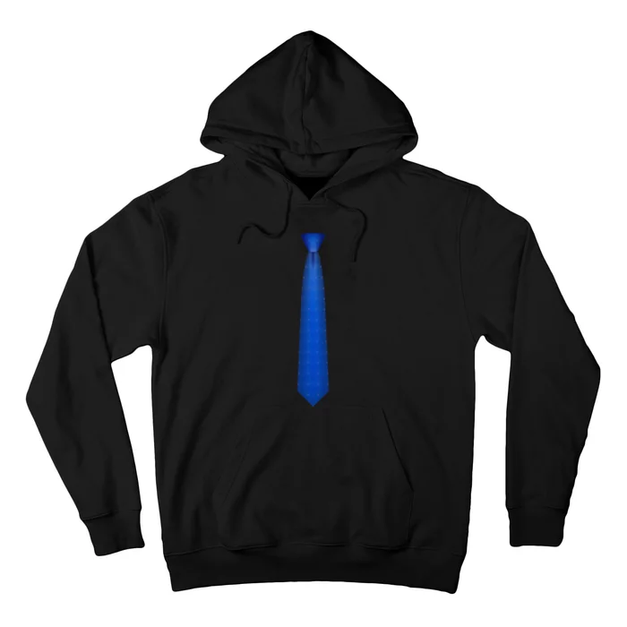 Blue Tie Necktie Funny Dress Graphic Hoodie