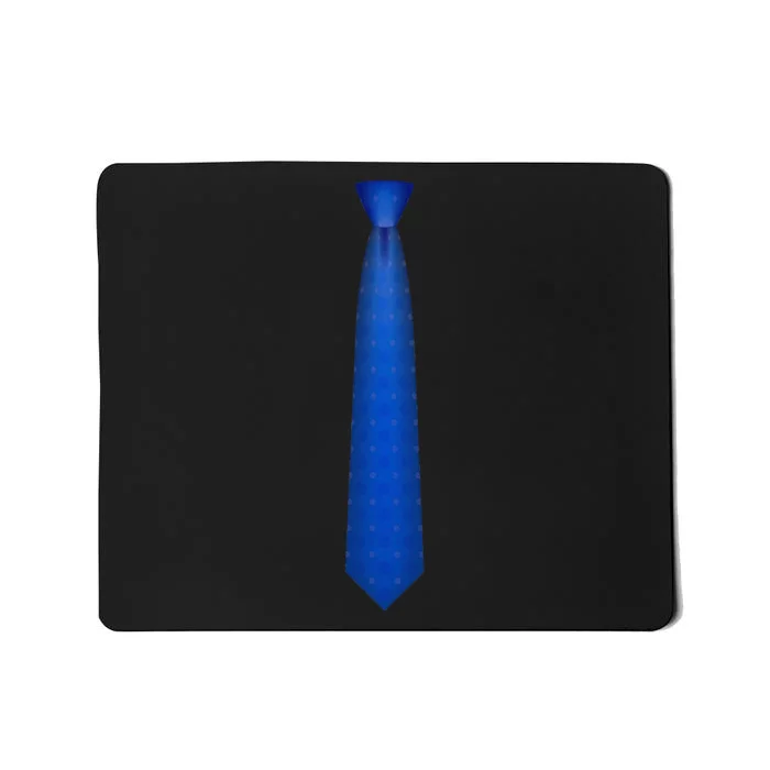 Blue Tie Necktie Funny Dress Graphic Mousepad