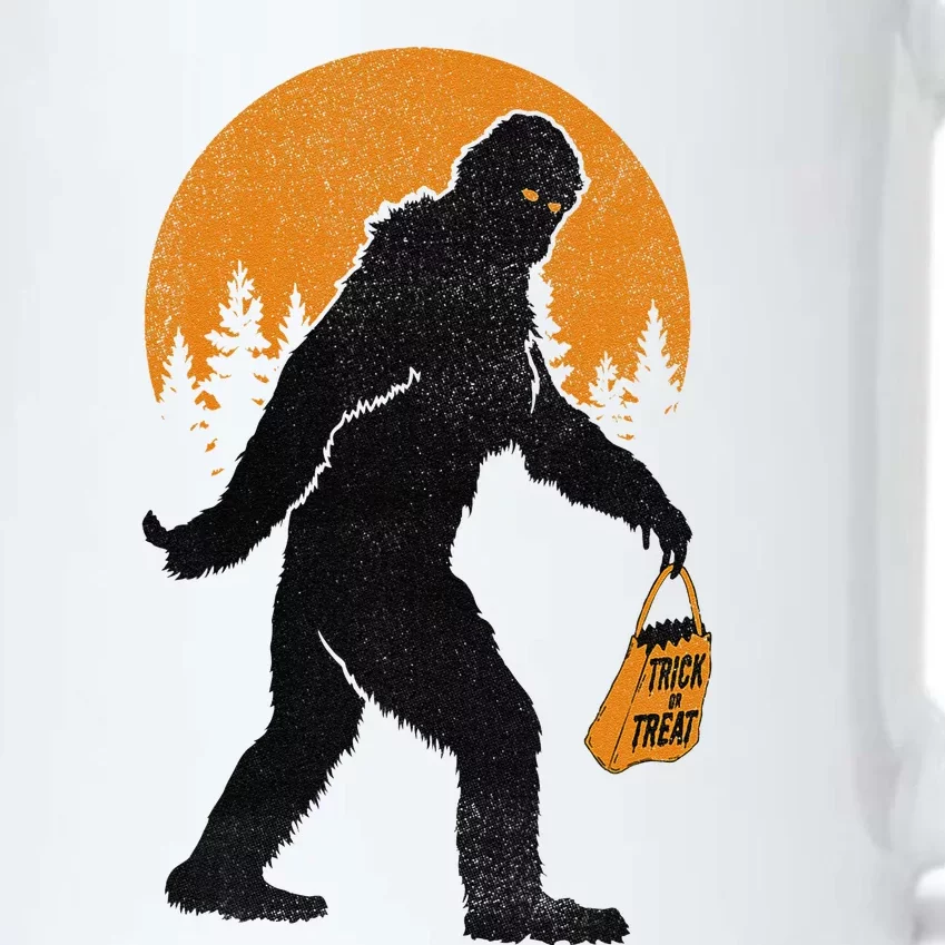 Bigfoot Trick Or Treat Bag Halloween Graphic Black Color Changing Mug