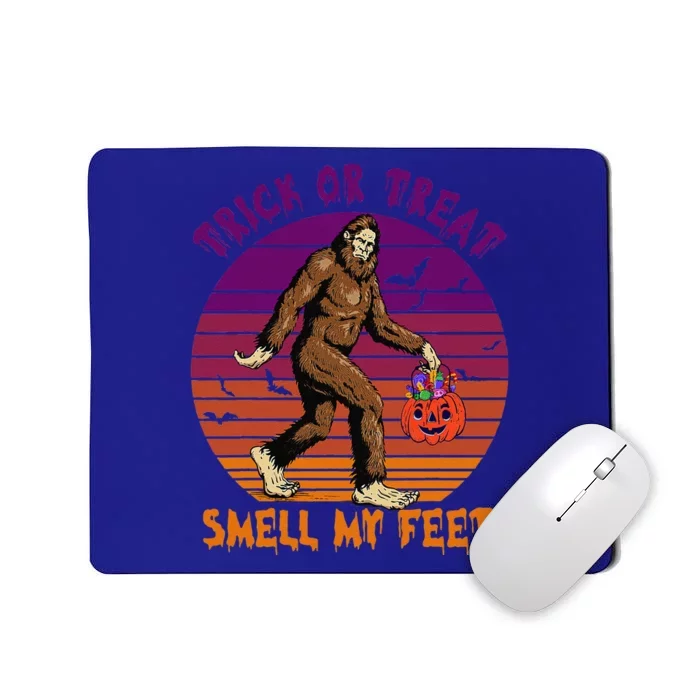 Bigfoot Trick Or Treat Pumpkin Halloween Costume Womens Mousepad