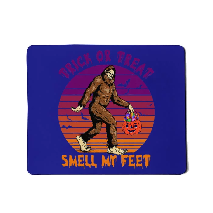 Bigfoot Trick Or Treat Pumpkin Halloween Costume Womens Mousepad