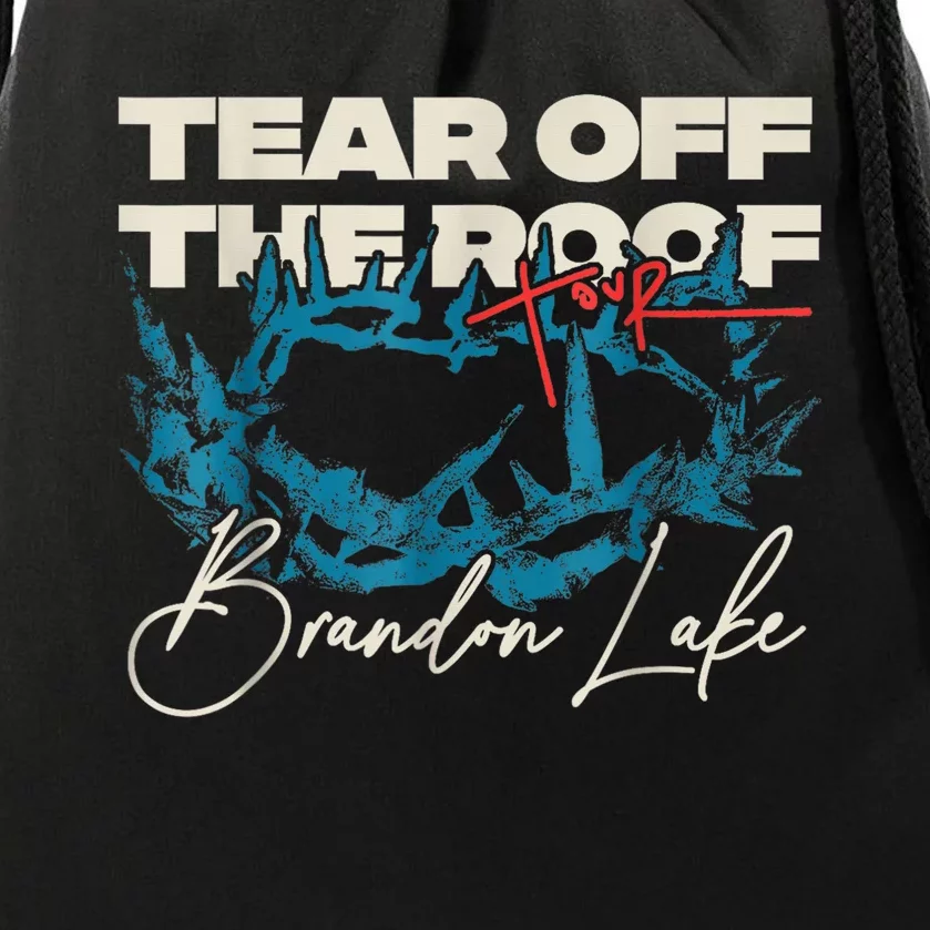 Brandon Tear Off The Roof Merch Lake Totf Drawstring Bag