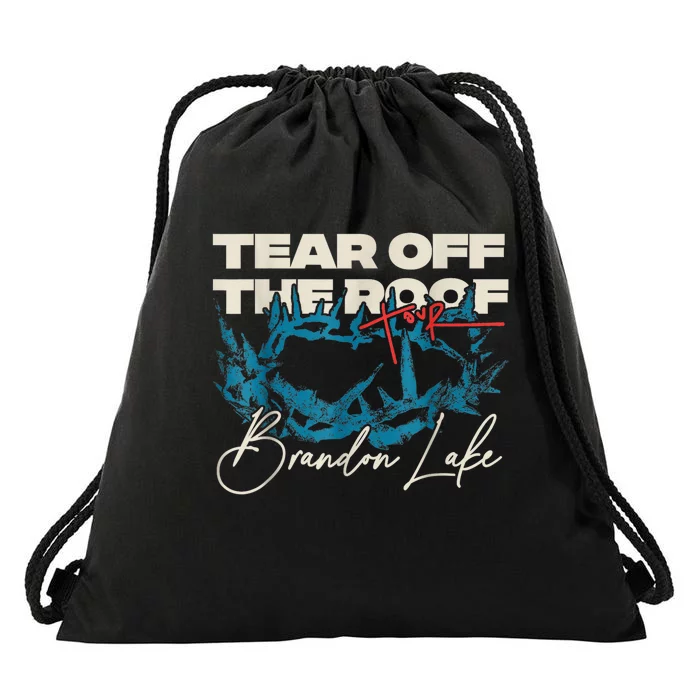 Brandon Tear Off The Roof Merch Lake Totf Drawstring Bag