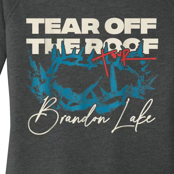 Brandon Tear Off The Roof Merch Lake Totf Women's Perfect Tri Tunic Long Sleeve Shirt