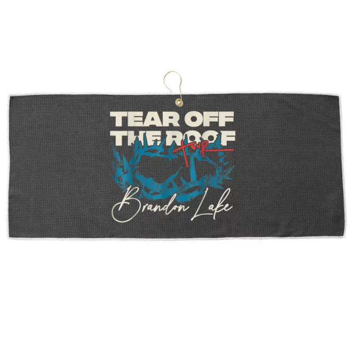 Brandon Tear Off The Roof Merch Lake Totf Large Microfiber Waffle Golf Towel