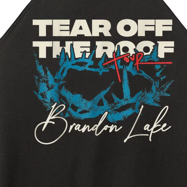 Brandon Tear Off The Roof Merch Lake Totf Women’s Perfect Tri Rocker Tank