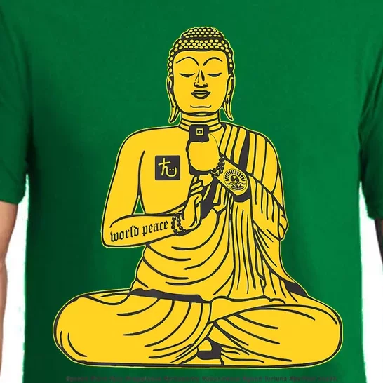 Buddha Texting On Cell Phone Pajama Set