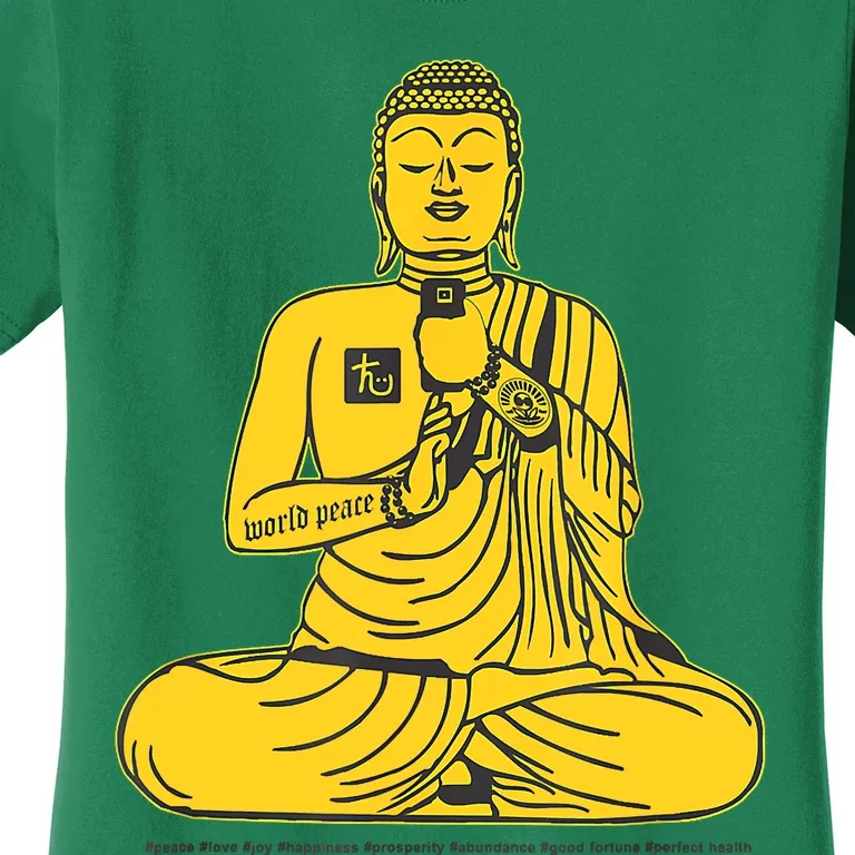 Buddha Texting On Cell Phone Women's T-Shirt