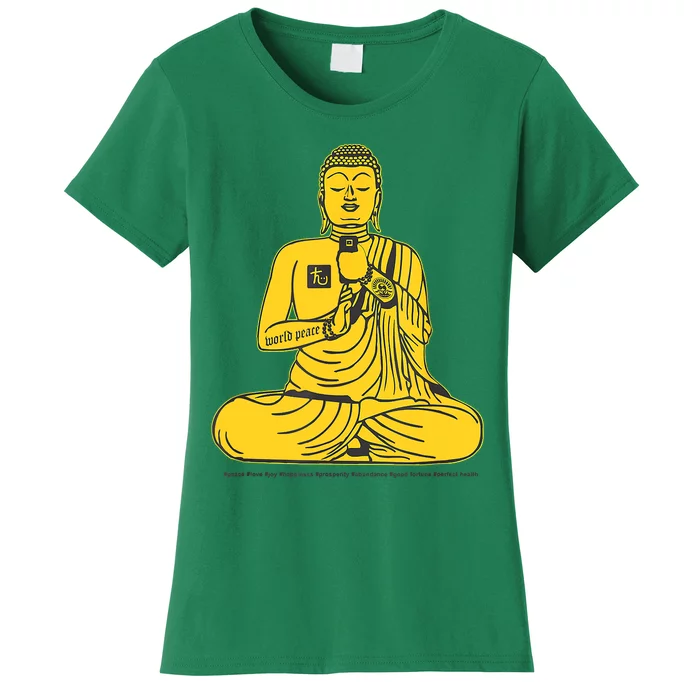 Buddha Texting On Cell Phone Women's T-Shirt