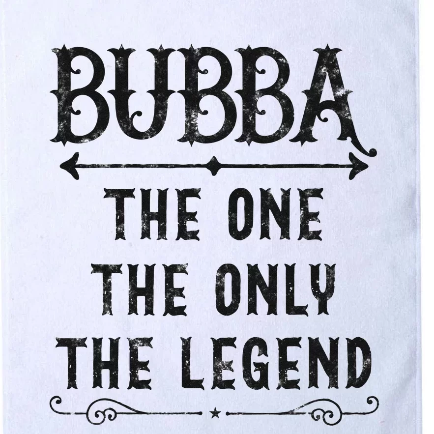 Bubba The One The Only The Legend Father's Day gift Bubba Platinum Collection Golf Towel