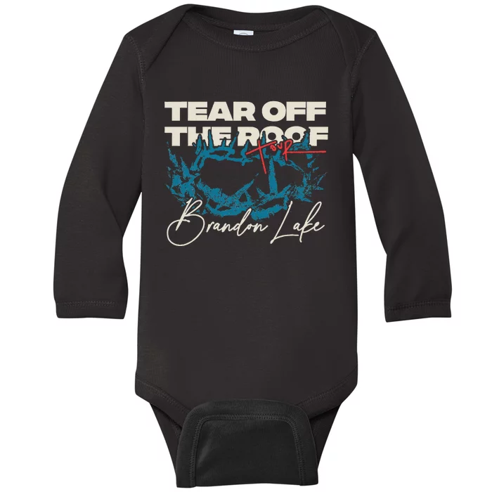 Brandon Tear Off The Roof Merch Lake Totr Baby Long Sleeve Bodysuit