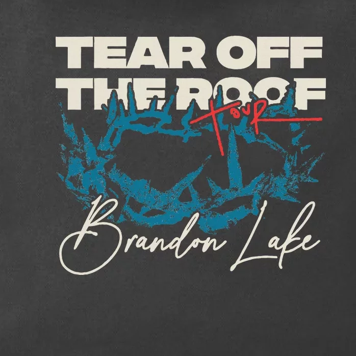 Brandon Tear Off The Roof Merch Lake Totr Zip Tote Bag