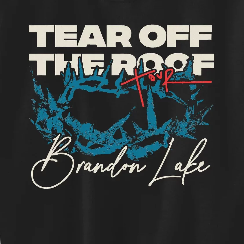 Brandon Tear Off The Roof Merch Lake Totr Kids Sweatshirt