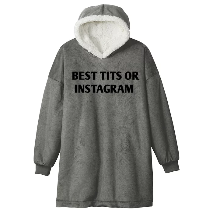 Best Tits On Instagram Hooded Wearable Blanket