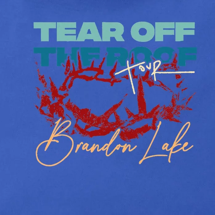 Brandon Tear Off The Roof Merch Lake Zip Tote Bag