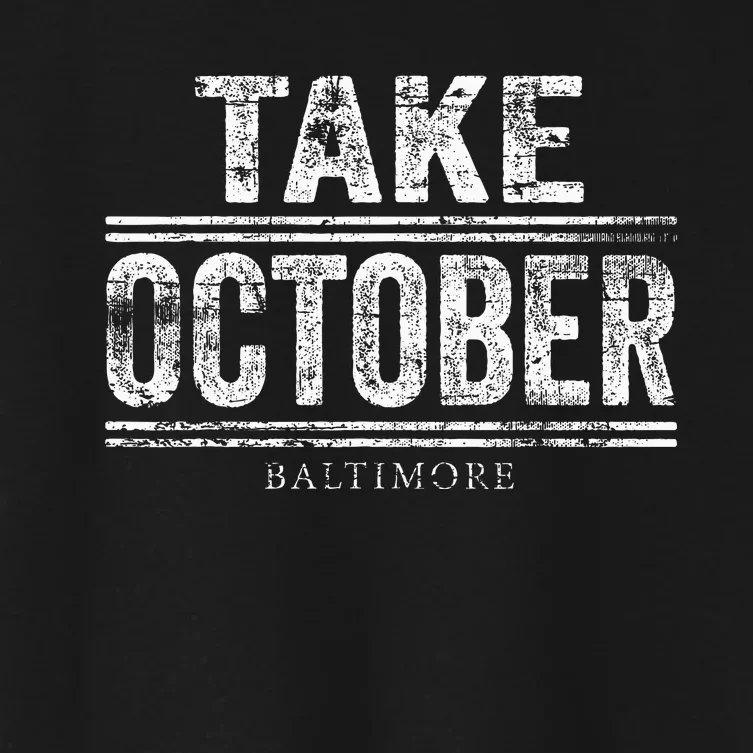 Baltimore Take October Women's Crop Top Tee