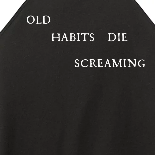 Belinda Ttpd Old Habits Die Screaming Women’s Perfect Tri Rocker Tank