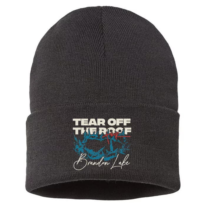 Brandon Tear Off The Roof Merch Lake Totr Sustainable Knit Beanie