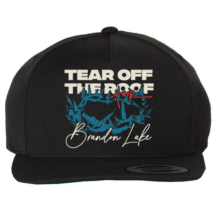 Brandon Tear Off The Roof Merch Lake Totr Wool Snapback Cap