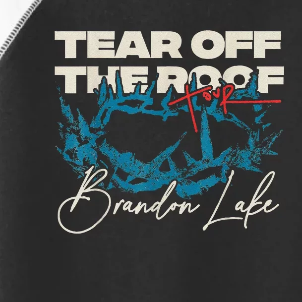 Brandon Tear Off The Roof Merch Lake Totf Toddler Fine Jersey T-Shirt