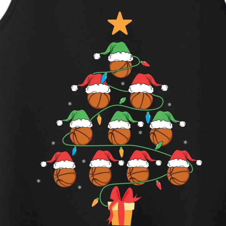 Basketball Tree Ornat Ugly Christmas Basketball Player Gift Performance Tank