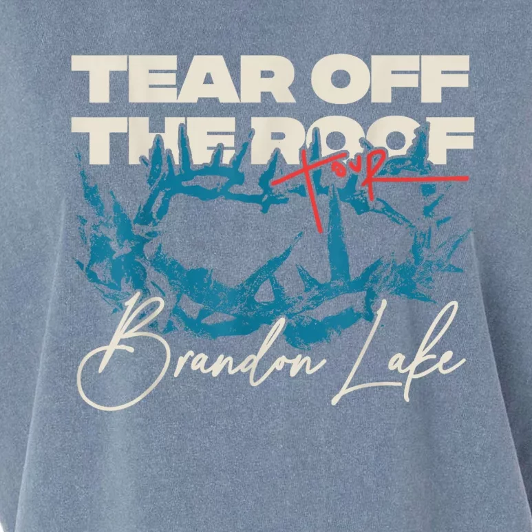 Brandon Tear Off The Roof Merch Lake Totr Garment-Dyed Women's Muscle Tee