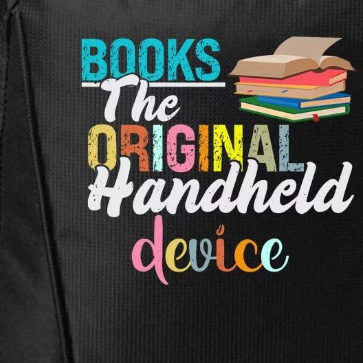 Books The Original Handheld Device Book Librarian City Backpack